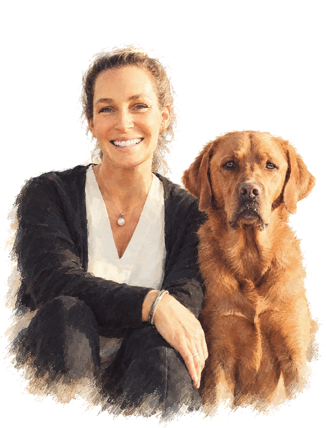 Dr. Nina Belei with her dog